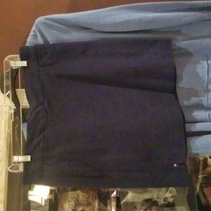 Skort/  76% rayon, 21% nylon, 3% spandex / 19" drop from top to bottom hem